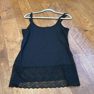 NWT Lauren Vidal Women’s Tank-top Black Size XL
